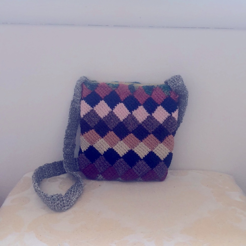 🐝 5 for $25 🐝 New Handmade crochet 🧶 multicolored crossbody bag